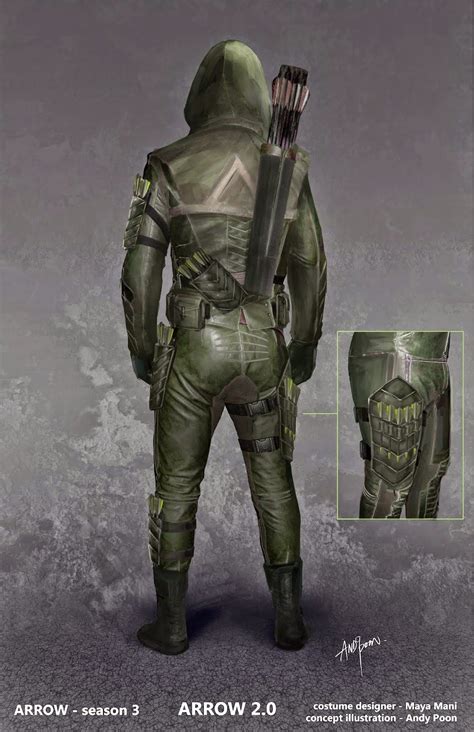 See Arrows New Costume In Concept Art By Andy Poon Film Sketchr