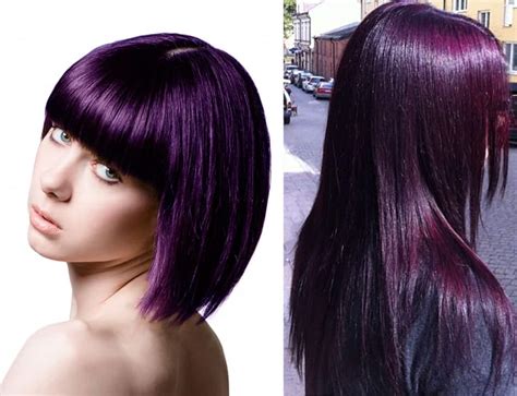 You may think that dyeing dark hair purple without bleaching is difficult, but it is not. Stylish upgrade: Mysterious dark purple hair
