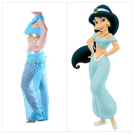 Sexy Aladdin Princess Jasmine Costume Adult Fancy Halloween Party Cosplay Belly Dance Dress