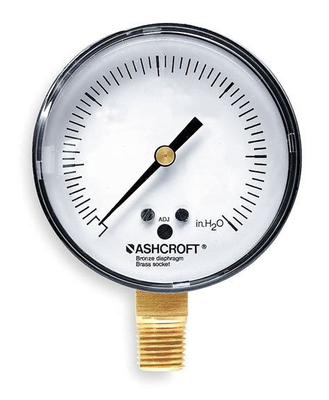 Ashcroft Low Pressure Gauge For Natural Gas And Other Gases 0 To 5 Psi