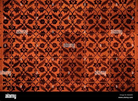 Ancient Iznik Tiles With Floral Pattern Topkapi Palace Sultanahmet