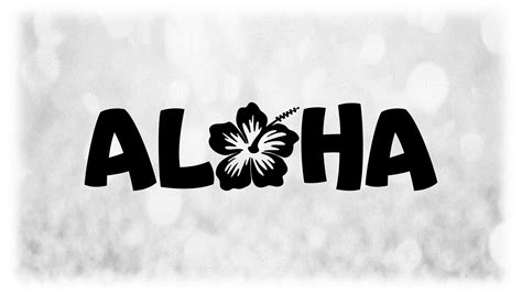 Aloha Word Art