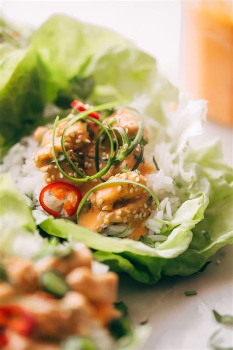 Bang Bang Chicken Lettuce Wraps Recipe Little Spice Jar