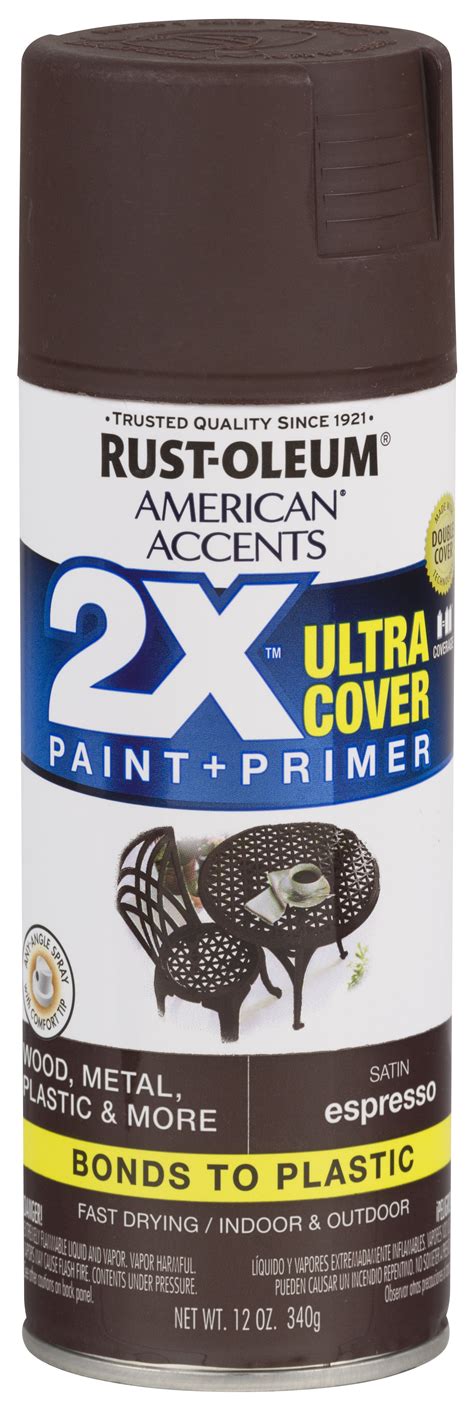 Espresso Rust Oleum American Accents 2x Ultra Cover Satin Spray Paint