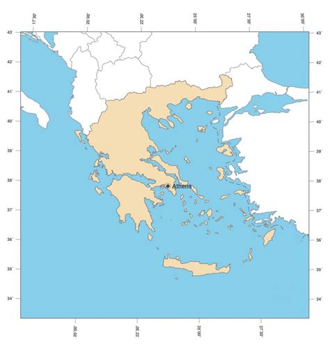 Mapa Miast Grecji G Wne Miasta I Stolica Grecji