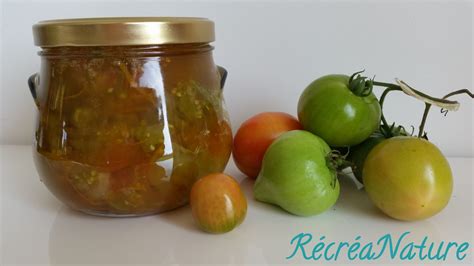Confiture Facile de Tomates Vertes du Jardin Aux Agrumes