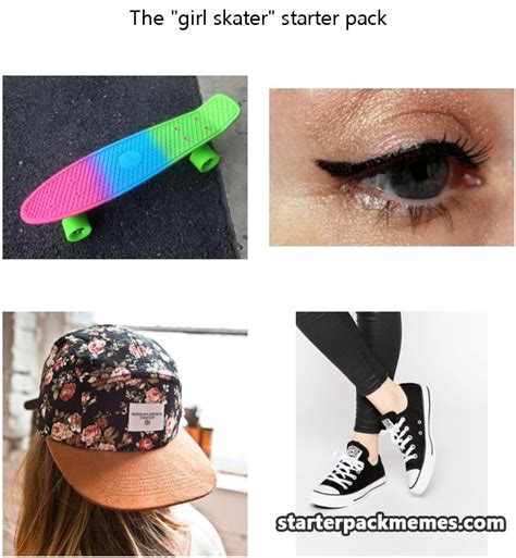The Best Of Starter Pack Memes Girl Skater