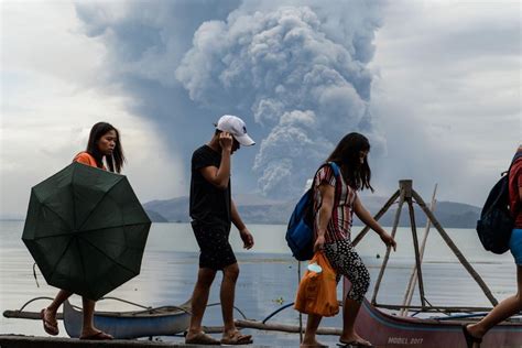 Taal Volcano Eruption In The Philippines Forces Thousands To Evacuate
