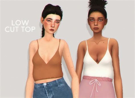 Pure Sims Low Cut Top Sims 4 Downloads