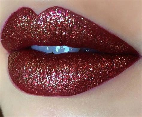 Glitter Lips Red Beautiful Lips Glitter Injections Lush Lips
