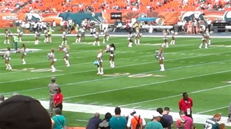 The miami dolphins cheerleaders is the professional cheerleading squad of the miami dolphins of the national football league. Miami Dolphins Cheerleaders, Dolphins vs Jaguars - YouTube