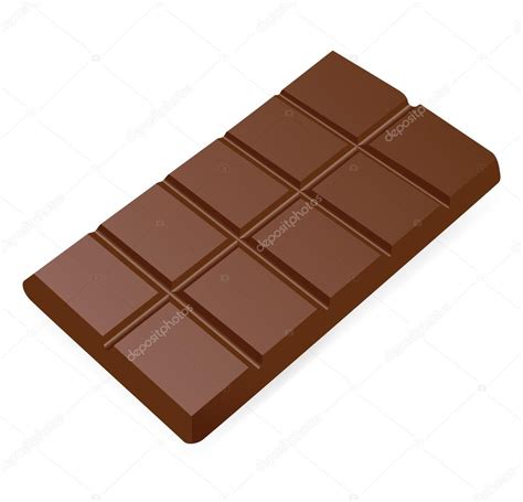 Isolado Barra De Chocolate — Vetor De Stock © Shiny777 19493645