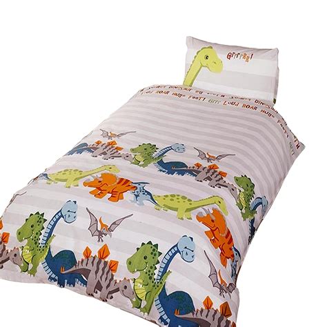 Dinosaur Childrensboys Duvet Cover Bedding Set Ebay