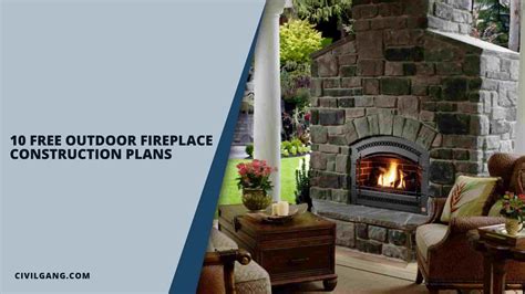 10 Free Outdoor Fireplace Construction Plans Civilgang