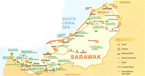 Sarawak District Map