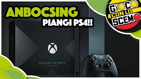 Xbox One X Project Scorpio Edition Unboxing Italiano Youtube