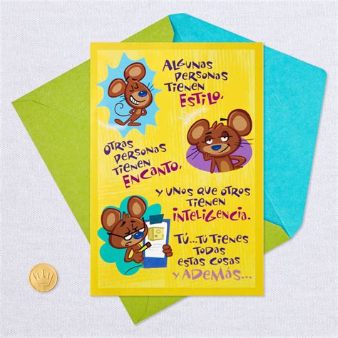 All These Things Spanish Language Pop Up Birthday Card Greeting Cards