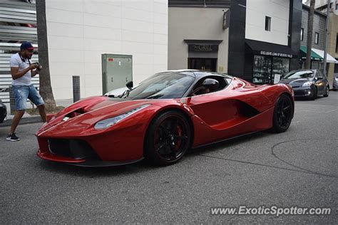 Grigio medio ferrari laferrari driving in beverly hills!! Ferrari LaFerrari spotted in Beverly Hills, California on 05/01/2016