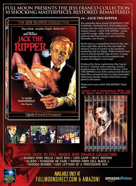 The Jess Franco Collection Spanish Fear Franco The Ripper Exploitation Film