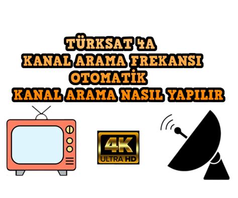 Türksat 4A Otomatik Arama Frekansları ve Uydu Kanal Arama Nasıl Yapılır