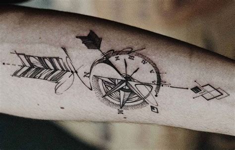 125 Best Compass Tattoos For Men Cool Design Ideas 2021 Compass Tattoo