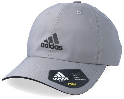 Mens Golf Cap Grey Adjustable Adidas Cap Uk