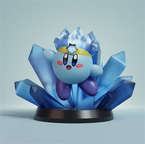 Stl File Ice Kirby Figure・3d Print Model To Download・cults