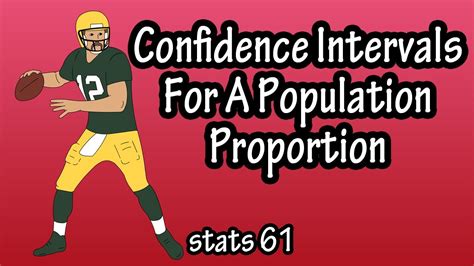 Confidence Intervals For A Population Proportions Population Proportion Confidence Intervals