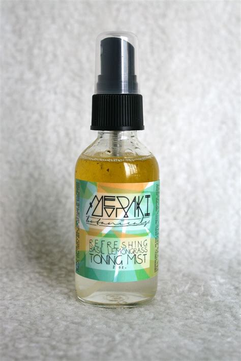 Basil Lemongrass Toning Mist By Merakibotanicals On Etsy Beauty Skincare Toner Facial