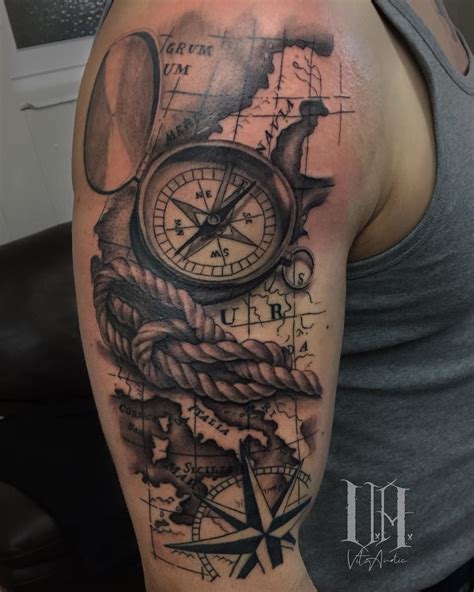 See more ideas about compass tattoo, tattoos, compass tattoo design. 135 Awesome Compass Tattoos And Their Meanings | Tattoo Ideas