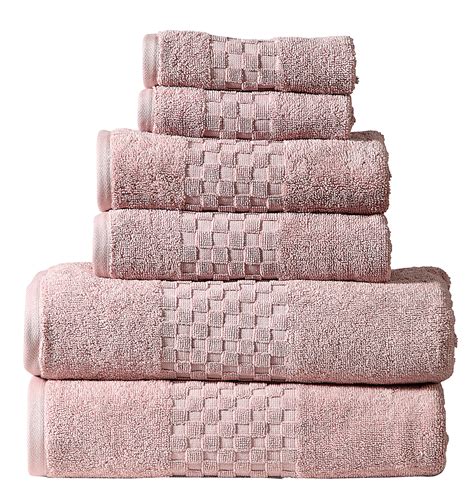 luxury 100 cotton 6 piece towel set 650 gsm hotel collection super soft and highly absorbent