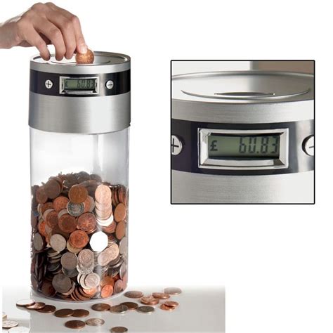 Lcd video gift box uk. Sentik Supersized Digital UK Coin Bank Money Saving Jar ...