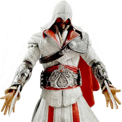 Neca Assassins Creed Brotherhood Ezio Figure Ivory Hooded Aberto