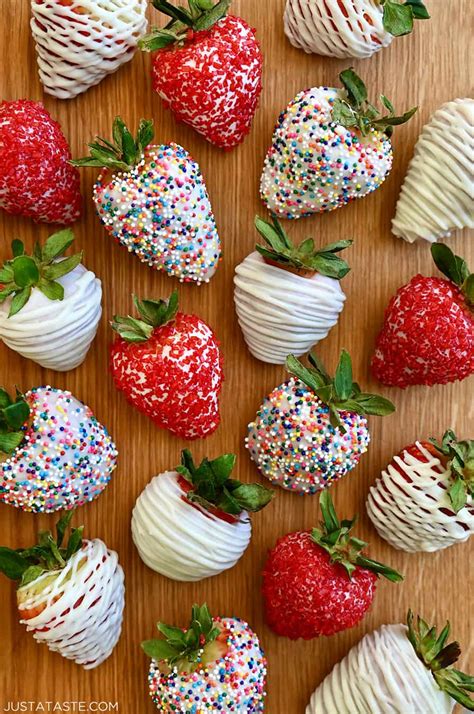 White Chocolate Covered Strawberries Just A Taste