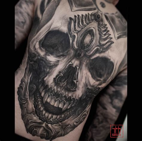 Share More Than 73 Full Back Skull Tattoo Vn