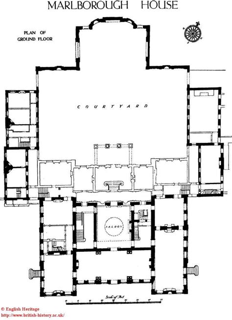 Westminster Architectural Floor Plans Marlborough House Mansion