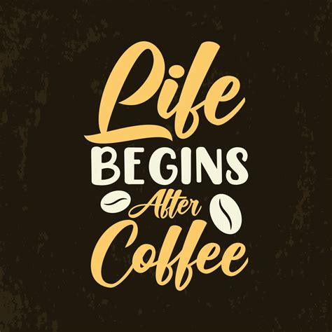 Life Begins After Coffee Typography Coffee Colorful T Shirt Design