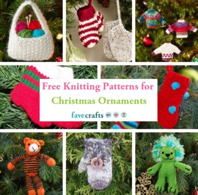 This cute design make the perfect gift, and can easily be made into baubles, hanging ornaments, garlands, wreaths and other decorations. 8 Free Knitting Patterns for Christmas Ornaments ...