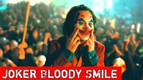 Joker2019 Last Best Scene Joaquin Phoenix Joker Blood Smile