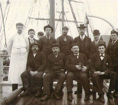 Crew Of The British Sailing Vessel Durham Washington Ca 1904