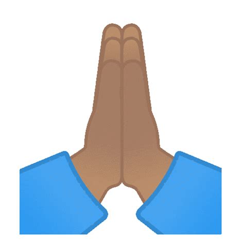 🏽 Folded Hands Medium Skin Tone Emoji
