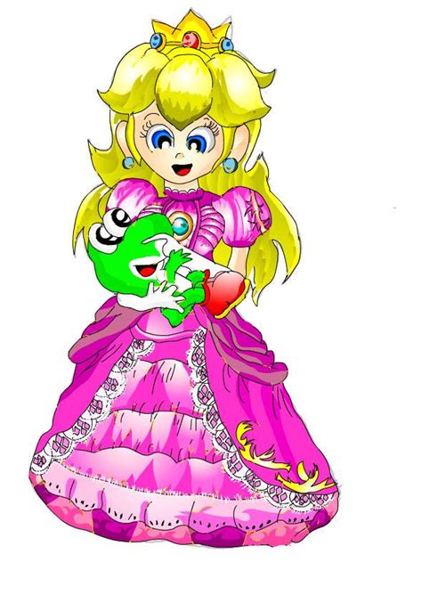 Princess Peach And Baby Yoshi By Lilwendel8706 On DeviantArt