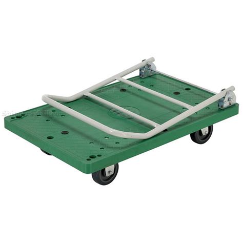 Plastic Platform Trucks With Fold Down Handle Deck Size Part Fpt