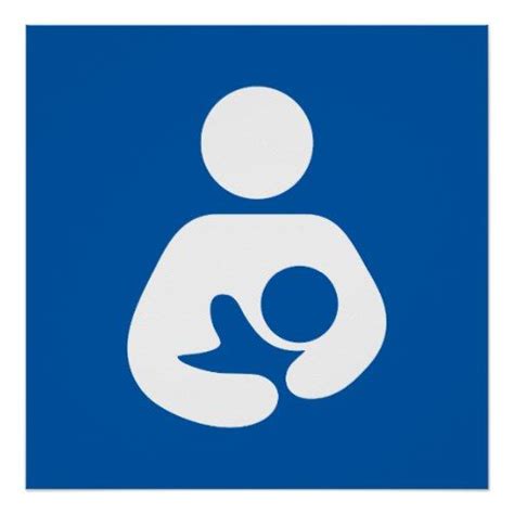 Nursing Breastfeeding Symbol Poster Zazzle Breastfeeding Moms Breastfeeding Support