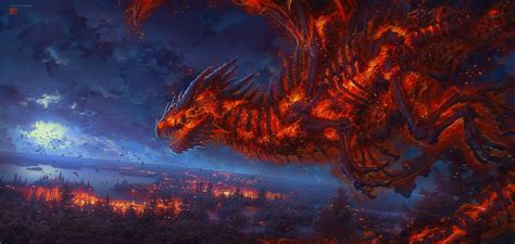 Red Fire Dragon By Kerem Beyit