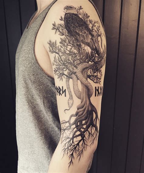 Top 50 Best Yggdrasil Tattoo Ideas 2022 Inspiration Guide Norse