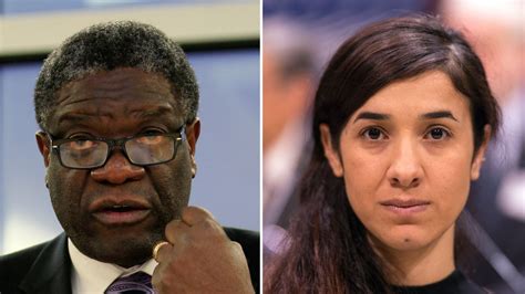Nobel Peace Prize Awarded To Denis Mukwege And Nadia Murad For Fighting