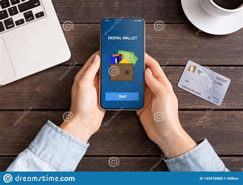 According to statistics, electronic payment services take second place in. Woman Holding Smartphone With Digital Wallet Application ...