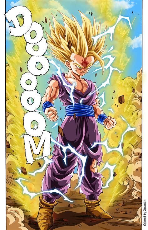 Doragon bōru zetto, commonly abbreviated as dbz) is an anime television series written by takao koyama and produced by toei animation. Gohan SSJ2 - By Akira Toriyama by Xman34 on DeviantArt