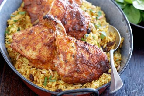 Tikka Masala Roast Chicken With Spiced Pilau Rice Recipe Taste Com Au